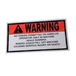 Picture of Decal - Warning