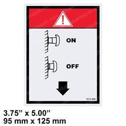 Picture of Decal - Emergency Down