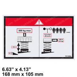 Picture of Decal - Safety 500kg Max