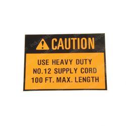 Picture of Decal - Power Cord