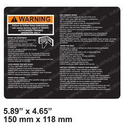Picture of Decal - Warning