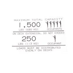 Picture of Decal - Capacity W/Extension