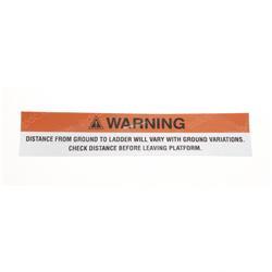 Picture of Decal - Warning Ladder