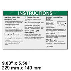 Picture of Decal - Oper Inst 60xc Grd
