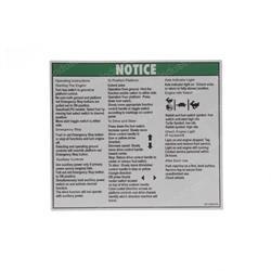 Picture of Decal - Operating Instructions