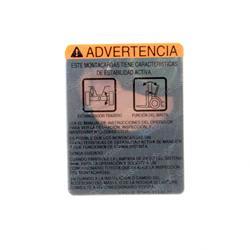 Picture of Plate - Caution