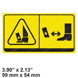 Picture of Decal - Foot Crush Warning