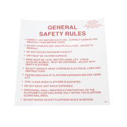 Picture of Decal - General Safety