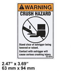 Picture of Decal - Crush Hazard