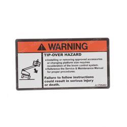 Picture of Decal - Tip-Over Plf Change