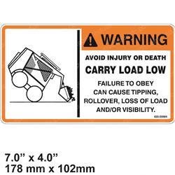 Picture of Decal Carry Load Low
