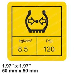 Picture of Decal - Tire Specs