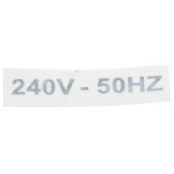 Picture of Decal - 240v-50hz
