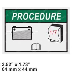 Picture of Decal - Procedure 1/7