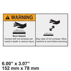 Picture of Decal - Warning Burn Hazard