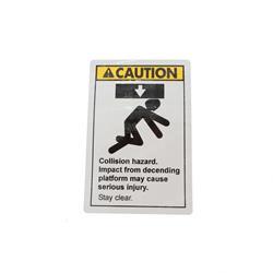Picture of Decal Caution Collision Hazard