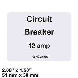 Picture of Decal Label Circuit Breaker