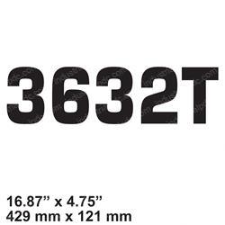 Picture of Decal - 3632t Black Clear Viny