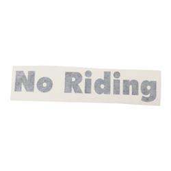 Picture of Decal - No Riding