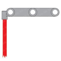 LEADHEAD - 2/0 RED 5 FT OFFSET
