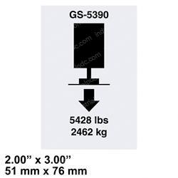 Picture of Decal Label Outrigger Ld 5390