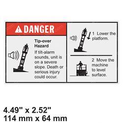 Picture of Decal - Danger Tip-Over Tilt