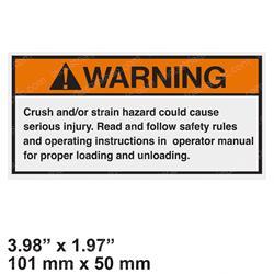 Picture of Decal - Warning