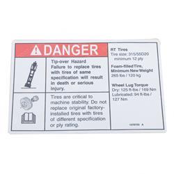 Picture of Decaldangertipfoam Tiresrt90