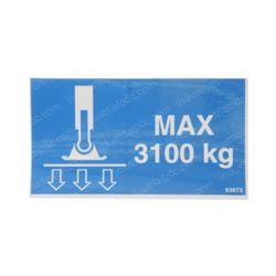 Picture of Decal - Outrigger Load  6092rt