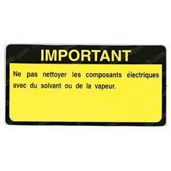 Picture of Decal - Caution (french)