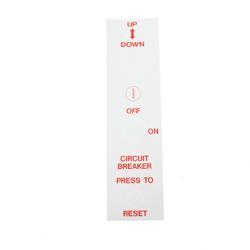Picture of Decal - Lower Control Panel