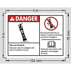 Picture of Decal - Tip Over Hazards
