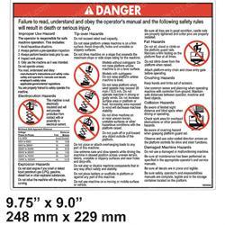 ci332-00042 DECAL - DANGER GENERAL SAFETY