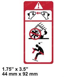 Hyster 386077 - decal, forklift safety