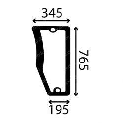 Picture of Tractor Cab Front Lower Glass