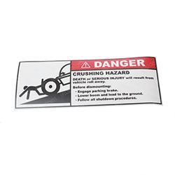 Picture of Label - Danger Crushing