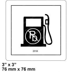 DAVIS AP28158 DECAL - UNLEADED GAS ONLY