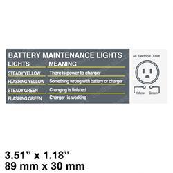 CROWN CR069296 DECAL BATTERY CHARGE