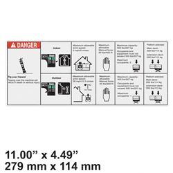 Picture of Decal - Danger Max Capacity