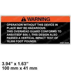 Picture of Decal - Warning