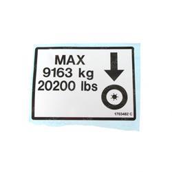 Picture of Decal Max Tire Load