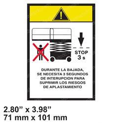 Picture of Decal -  Caution Descent (sp)