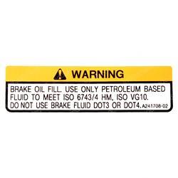 Picture of Film Warning Brake Fluid