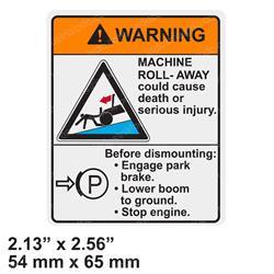 Picture of Decal  Vehicle Roll Away