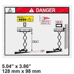 Picture of Decal - Danger Load Height