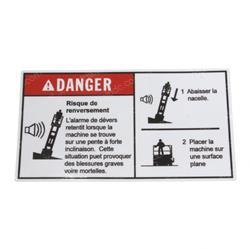 Picture of Decal Danger Tip-Over Tilt
