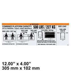 ew1dc00876 DECAL - CAPACITY 500