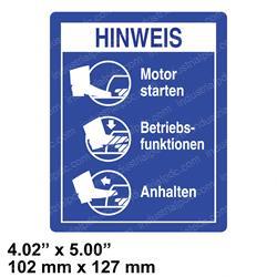 Picture of Decal Notice Footswitch Oper
