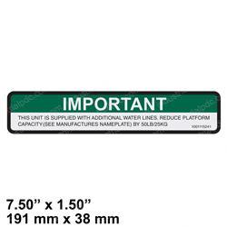 Picture of Decal-Water Line Cap Reduction