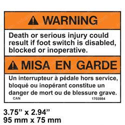 Picture of Decal Foot Switch (can)